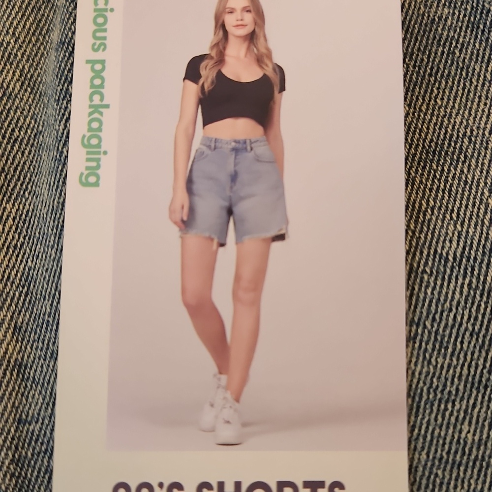 Blue Denim Women's Authentic 90s High Rise Shorts